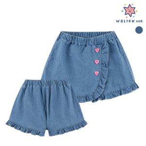 [월튼키즈] 하트프릴랩스커트해지팬츠 _S