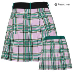페라어스 여성 이지밴드 뷰티체크 주름 골프스커트 ASM4BU4254