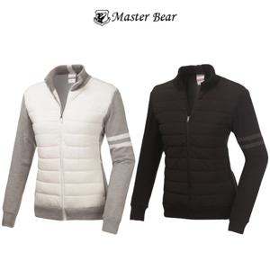 마스터베어 여자 부분 패딩 보온 집업 자켓_M2-2B019
