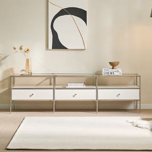 미드센츄리 1800 모듈가구 강화유리 거실장