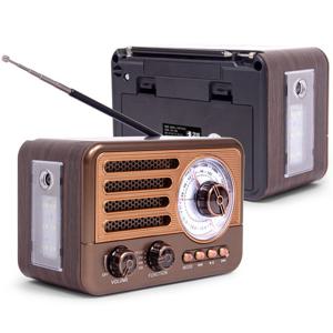 레트로 블루투스 스피커 TF카드 음원 USB 라디오 조명 CRF-20B