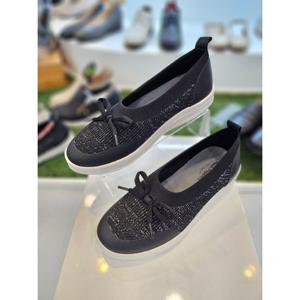 [허시파피]여성 초경량 리본장식 투톤 메시 슬립온No 3FQ465