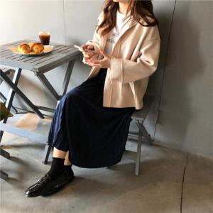 [마롱패션]Me G56981 누박 기계 주름 롱 스커트 치마 봄 가을 겨