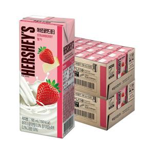 [매일유업]허쉬 초콜릿드링크 딸기 190ml 48팩 (24팩 2박스)