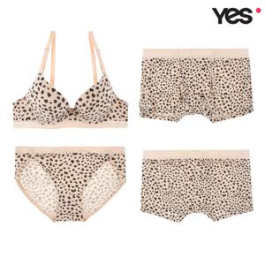 [예스]베이지 레오파드 커플속옷SET1 YSWBY601YSWPY601YSMDY601