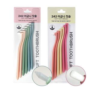242 어금니 칫솔 6개입 뾰족모 둥근모