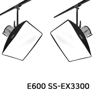 사진조명 촬영 세트 E600 SS-EX3300 팬터그래프 레일