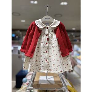 압소바CH 사라 가디건 원피스 세트 AZ5-25107 예쁜 민소매원피스 유아외출복 돌 조카선물