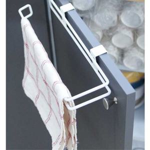 주방 문틈 창틀 깔끔한 공간활용 타올 수건 걸이 흰색