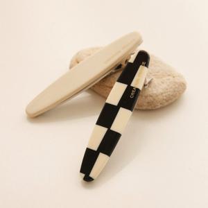 제이로렌 프랑스 슬림타원 옆머리 집게핀 H01235