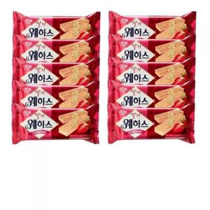 해태제과  딸기 웨하스 50g 10개