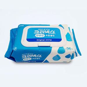크리넥스 10단계 정제수 물티슈 수앤수 코튼