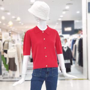 [ab.f.z]카라넥 버튼 포인트 가을 니트 FSBHY4W32J