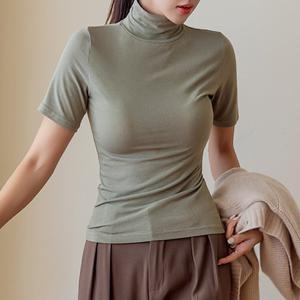 [나크21] 코지한 무드 반팔 슬림핏 폴라티  KO43-T-04