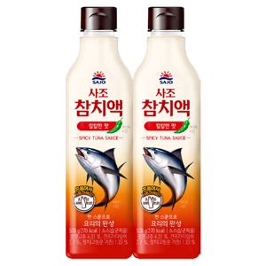 사조 참치액 칼칼한맛 500g 2개