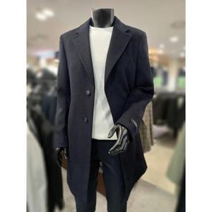 워모 세이브존01 캐시미어혼방 다크네이비 모직코트 MWLJHJ51