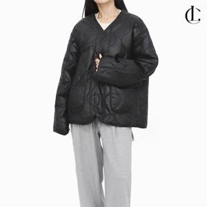 엘케이트 여자 패딩 퀼팅 경량 깔깔이 글로시 패딩 오버핏 아우