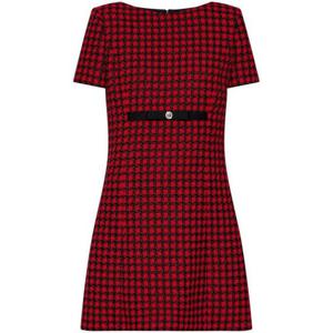 베르사체 숏 원피스 1017525 1A12270 2RB80 LIPSTICK RED BLACK