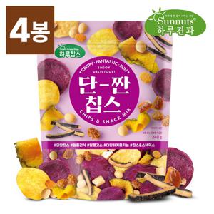 하루견과 야채칩스낵믹스 단짠칩스 240gx4봉