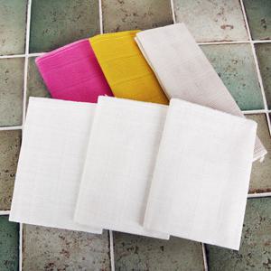 [라이펀] 비스코스레이온 컬러바둑판행주 3P+마행주 3P 세트