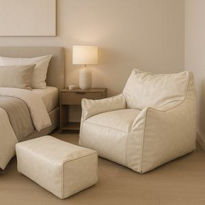 엘루소 빈백 푹신한 소파 1인용 거실 침실 빈티지대형 발쿠션 세