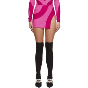 마샬 콜롬비아   패치워크 저지 미니 스커트 212800F090006