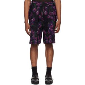 25 FW 버버리 남성 블랙 체리 쇼츠 241376M193019