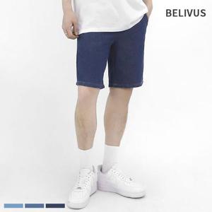 빌리버스 남자 청반바지 BHTP024 여름 데님 밴딩 팬츠