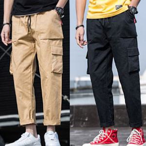 남자 카고바지 건빵바지 밑단 롤업 팬츠 패션 면 바지