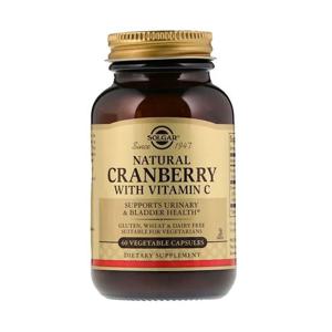 [해외직구] 솔가 천연 크랜베리 비타민 C 함유 60 캡슐