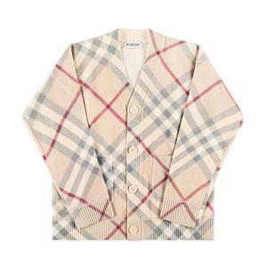 버버리 8093145 A2205 체크 브이넥 아동 가디건