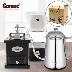 코맥 핸드밀 홈카페 풀세트 선물포장 (MC6/DN9/KS1) [핸드드립,핸드드립세트,드립커피세트,커피드리퍼,핸드드립커피,드리퍼,커피드립,커피드립세트,핸드드립커피용품]