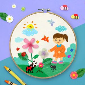 [하하당] 봄 수틀 액자 만들기