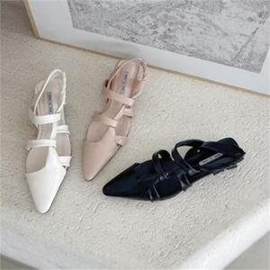 [멜팅브라운] 여자 여름 신발 여성 스트랩 로우힐 샌들 K95