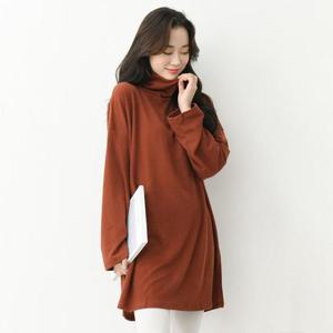 빅사이즈 412 루즈롱폴라넥니트롱티 DLDC378