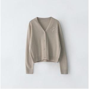[앤클라인(여성의류)]캐시미어 비즈 V넥 가디건 8G4KC4910