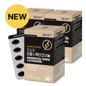 (본사직영) 초임계 쏘팔 & 옥타코사놀 30 g (500 mg x 60캡슐) 3박스