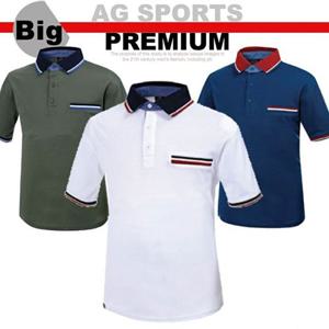 티셔츠 빅사이즈 카라티 쿨업 자가드 PKT MT341 344