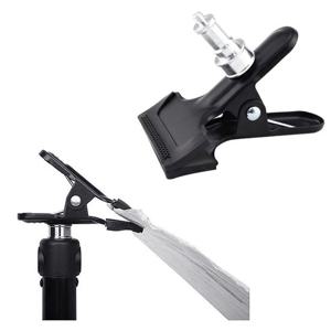 DSLR 방송 크로마키 스크린 천 플래시 스피곳 클램프