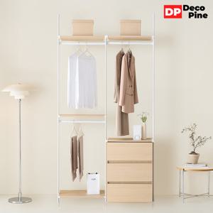 데코파인 모노 시스템 행거 1200 B세트 옷장 3단 서랍옷장 드레