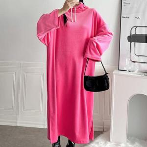 아이우먼 젤리터틀넥폴라롱원피스 MAT556M412 빅사이즈