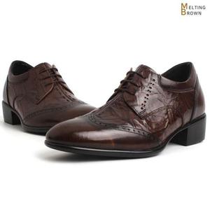 [멜팅브라운] 남자 키높이구두 남성 소가죽 정장구두 D641