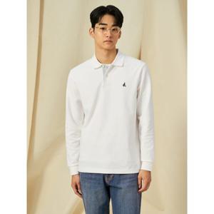 [빈폴멘] 미니와플 칼라넥 티셔츠  아이보리 (BC5141C120)