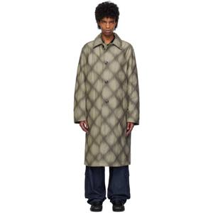 25 FW 드리스반노튼 남성 그레이 덕 캔버스 코트 251358M176039