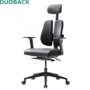 듀오백 D2500G-DASL 골드 검정인조가죽의자 대 사무 소모품