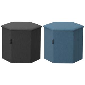 이케아 KJUGE 슈게 쿠션형스툴+수납 33cm/수납스툴의자/화장대의자/수납함/풋스툴/쿠션의자