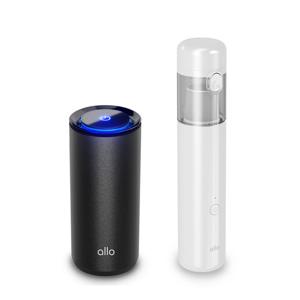 [새차선물 패키지] 알로코리아 차량용 무선 미니 청소기 + 음이온 공기청정기 에어건 자동차