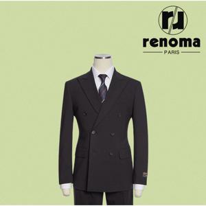 [레노마캐주얼]SS 레노마 이태리 수입원단 고급스러운 블랙 스트레치 더블정장 RPAMSJ170ADG