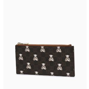 [닥스] 선물추천 브라운 패턴 소가죽 슬림 장지갑 DCHO5E791W3