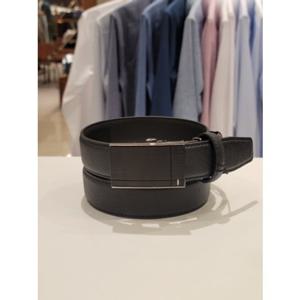 [레노마셔츠] (FPSBE0007BK) (포체벨트)  블랙버클 남성 사피아노 소가죽자동벨트 FPSBE0007